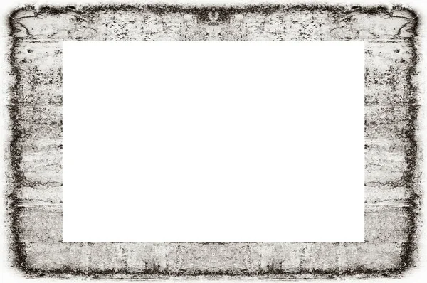 Old Grunge Weathered Peeled Painted Plaster Wall Frame Abstract Antique — Stock Photo, Image