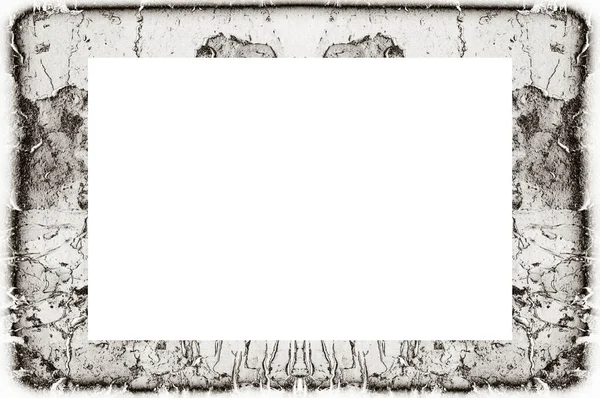 Old Grunge Weathered Peeled Painted Plaster Wall Frame Abstract Antique — Stock Photo, Image