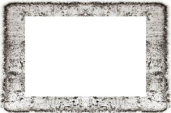 Old Grunge Weathered Peeled Painted Plaster Wall Frame Abstract Antique — Stock Photo, Image