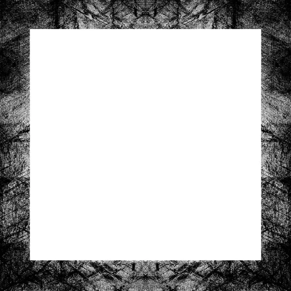 Old Grunge Vintage Texture Retro Pattern Square Frame Empty Space — Stock Photo, Image