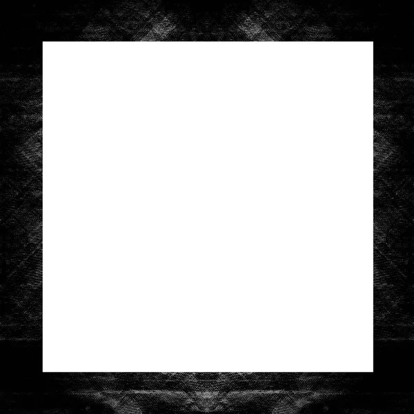 卷曲的框架 黑白纹理 中间复制空间用于图像或广告文本 — 图库照片
