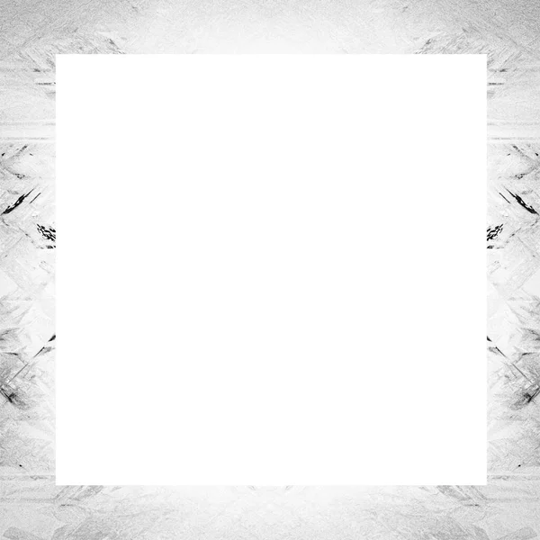 Grunge Frame Black White Texture Copy Space Middle Image Advertisement — Stock Photo, Image