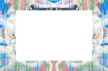 Yaşlı Grunge soyulmuş, soyulmuş, plastik duvarlı, soyulmuş antika çatallı desenli bir çerçeve. Retro Stucco çizilmiş desen. Resim için Boş Alan, Metin. Dikdörtgen yatay 3: 2 Görünüm Oranı Banner