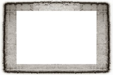 Yaşlı Grunge soyulmuş, soyulmuş, plastik duvarlı, soyulmuş antika çatallı desenli bir çerçeve. Retro Stucco çizilmiş desen. Resim için Boş Alan, Metin. Dikdörtgen yatay 3: 2 Görünüm Oranı Banner