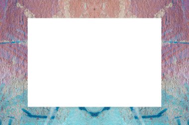 Yaşlı Grunge soyulmuş, soyulmuş, plastik duvarlı, soyulmuş antika çatallı desenli bir çerçeve. Retro Stucco çizilmiş desen. Resim için Boş Alan, Metin. Dikdörtgen yatay 3: 2 Görünüm Oranı Banner