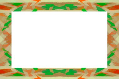 Yaşlı Grunge soyulmuş, soyulmuş, plastik duvarlı, soyulmuş antika çatallı desenli bir çerçeve. Retro Stucco çizilmiş desen. Resim ve Metin için Boş Alan. 