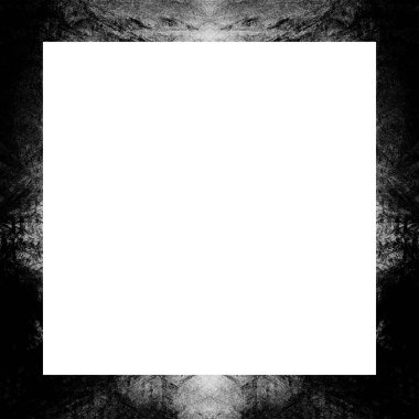 Grunge çerçeve, siyah beyaz dokular. Görüntü ya da reklam metni için alanı ortaya kopyala.   