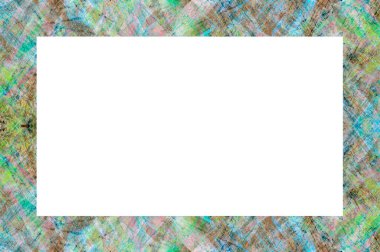 Yaşlı Grunge soyulmuş, soyulmuş, plastik duvarlı, soyulmuş antika çatallı desenli bir çerçeve. Retro Stucco çizilmiş desen. Resim ve Metin için Boş Alan. 