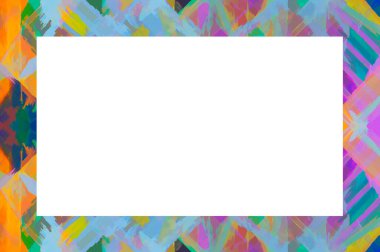 Yaşlı Grunge soyulmuş, soyulmuş, plastik duvarlı, soyulmuş antika çatallı desenli bir çerçeve. Retro Stucco çizilmiş desen. Resim ve Metin için Boş Alan. 