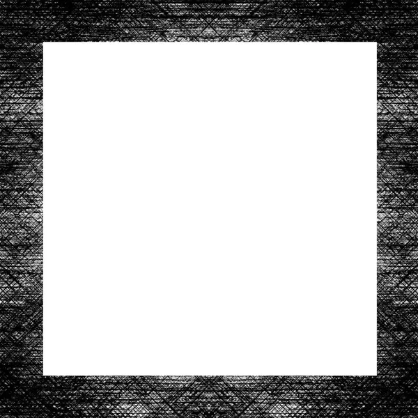 Grunge Frame Black White Texture Copy Space Middle Image Advertisement — Stock Photo, Image