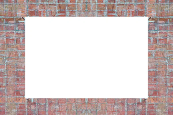 Old Grunge Weathered Peeled Painted Plaster Wall Frame With Abstract Antique Cracked Texture. Retro Stucco Scratched Pattern. Empty Space For Image, Text. Rectangle horizontal 3:2 Aspect Ratio Banner