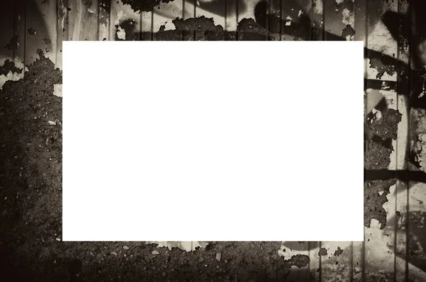 Grunge Rahmen Wetterfeste Textur Kopierfläche Der Mitte Für Bild Oder — Stockfoto