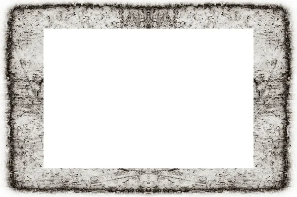 Old Grunge Weathered Peeled Painted Plaster Wall Frame Abstract Antique — Stockfoto