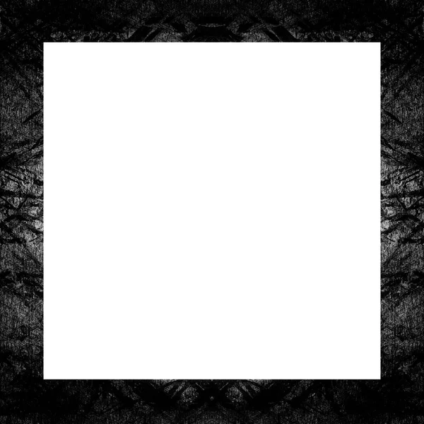 Old Grunge Vintage Texture Retro Pattern Square Frame Empty Space — Stock Photo, Image