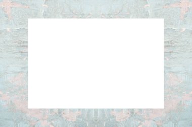 Yaşlı Grunge soyulmuş, soyulmuş, plastik duvarlı, soyulmuş antika çatallı desenli bir çerçeve. Retro Stucco çizilmiş desen. Resim için Boş Alan, Metin. Dikdörtgen yatay 3: 2 Görünüm Oranı Banner