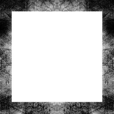 Grunge çerçeve, siyah beyaz dokular. Görüntü ya da reklam metni için alanı ortaya kopyala.   
