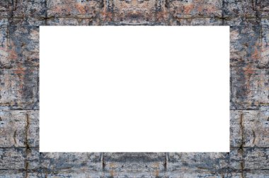 Yaşlı Grunge soyulmuş, soyulmuş, plastik duvarlı, soyulmuş antika çatallı desenli bir çerçeve. Retro Stucco çizilmiş desen. Resim için Boş Alan, Metin. Dikdörtgen yatay 3: 2 Görünüm Oranı Banner