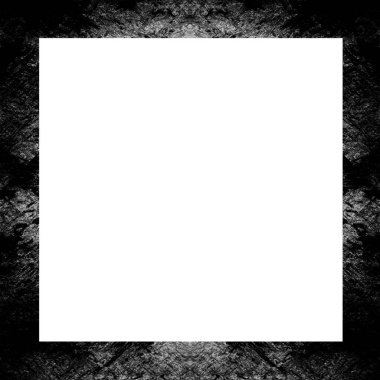 Grunge çerçeve, siyah beyaz dokular. Görüntü ya da reklam metni için alanı ortaya kopyala.   