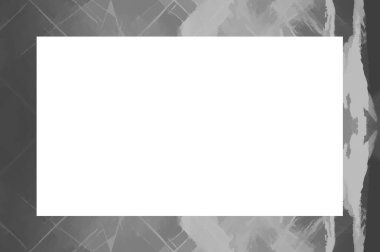 Yaşlı Grunge soyulmuş, soyulmuş, plastik duvarlı, soyulmuş antika çatallı desenli bir çerçeve. Retro Stucco çizilmiş desen. Resim ve Metin için Boş Alan. 