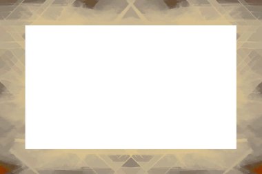 Yaşlı Grunge soyulmuş, soyulmuş, plastik duvarlı, soyulmuş antika çatallı desenli bir çerçeve. Retro Stucco çizilmiş desen. Resim ve Metin için Boş Alan. 