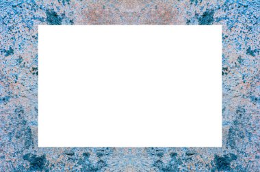 Yaşlı Grunge soyulmuş, soyulmuş, plastik duvarlı, soyulmuş antika çatallı desenli bir çerçeve. Retro Stucco çizilmiş desen. Resim için Boş Alan, Metin. Dikdörtgen yatay 3: 2 Görünüm Oranı Banner