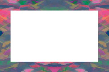 Yaşlı Grunge soyulmuş, soyulmuş, plastik duvarlı, soyulmuş antika çatallı desenli bir çerçeve. Retro Stucco çizilmiş desen. Resim ve Metin için Boş Alan. 