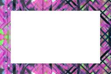 Yaşlı Grunge soyulmuş, soyulmuş, plastik duvarlı, soyulmuş antika çatallı desenli bir çerçeve. Retro Stucco çizilmiş desen. Resim ve Metin için Boş Alan. 