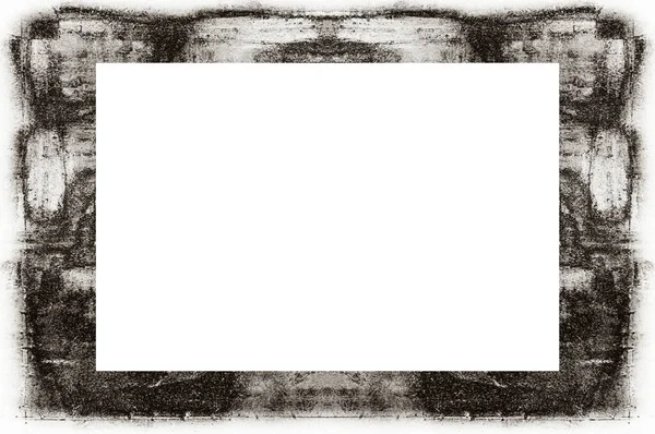 Moldura Parede Gesso Pintado Descascado Grunge Velho Com Textura Rachada — Fotografia de Stock