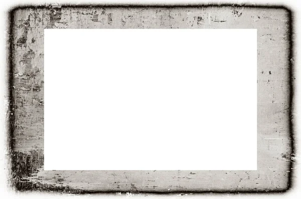 Old Grunge Weathered Peeled Painted Plaster Wall Frame Abstract Antique — Stock Photo, Image