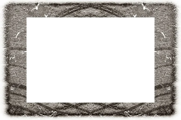 Old Grunge Weathered Peeled Painted Plaster Wall Frame Abstract Antique — Stockfoto