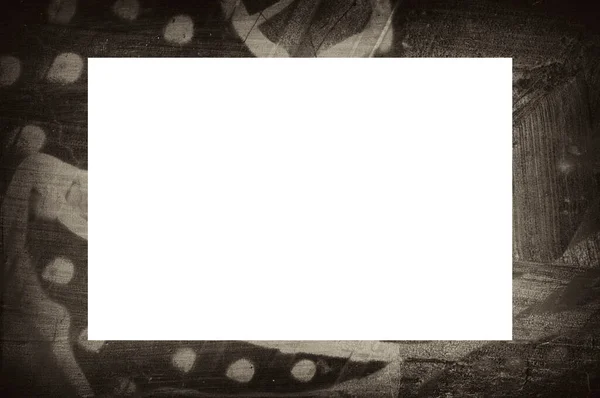 Moldura Grunge Textura Weatherd Copiar Espaço Meio Para Texto Imagem — Fotografia de Stock