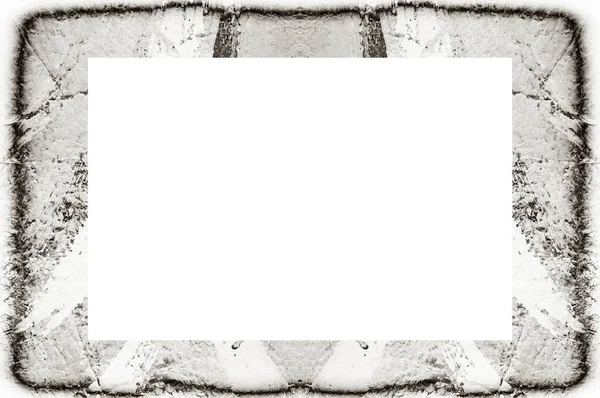 Old Grunge Weathered Peeled Painted Plaster Wall Frame Abstract Antique — Φωτογραφία Αρχείου