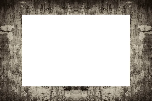 Grunge Frame Weathered Texture Copy Space Middle Image Advertisement Text — Stock Photo, Image