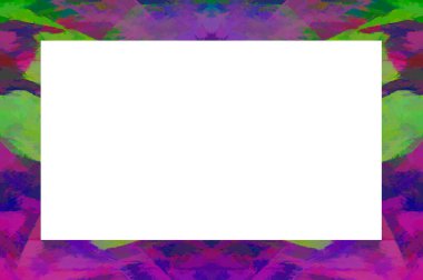 Yaşlı Grunge soyulmuş, soyulmuş, plastik duvarlı, soyulmuş antika çatallı desenli bir çerçeve. Retro Stucco çizilmiş desen. Resim ve Metin için Boş Alan. 