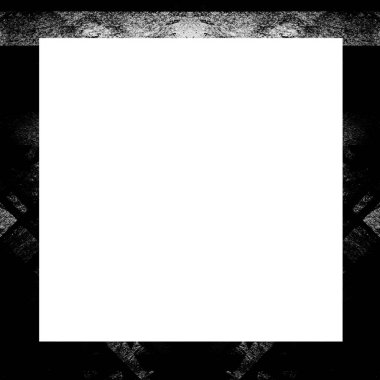 Grunge çerçeve, siyah beyaz dokular. Görüntü ya da reklam metni için alanı ortaya kopyala.   