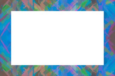 Yaşlı Grunge soyulmuş, soyulmuş, plastik duvarlı, soyulmuş antika çatallı desenli bir çerçeve. Retro Stucco çizilmiş desen. Resim ve Metin için Boş Alan. 