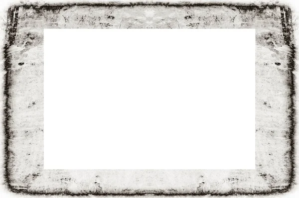 Old Grunge Weathered Peeled Painted Plaster Wall Frame Abstract Antique — Stockfoto