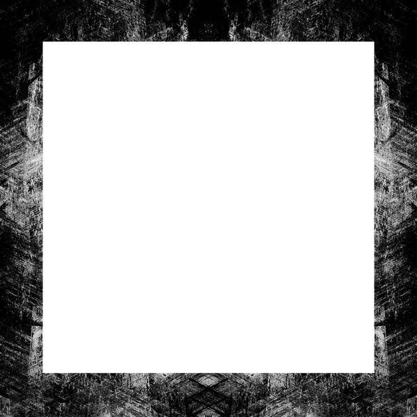 Old Grunge Vintage Texture Retro Pattern Square Frame Empty Space — Stock Photo, Image