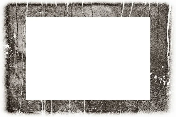Starý Grunge Ošlehaný Loupaná Omítka Nástěnný Rám Abstraktní Starožitné Popraskané — Stock fotografie
