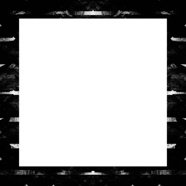 Old Grunge Vintage Texture Retro Pattern Square Frame Empty Space — Stock Photo, Image