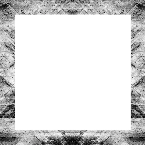 Cadre Grunge Texture Noire Blanche Espace Copie Milieu Pour Image — Photo