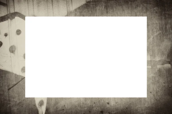 Grunge Keret Időjárási Textúra Másolás Tér Közepén Kép Vagy Hirdetési — Stock Fotó