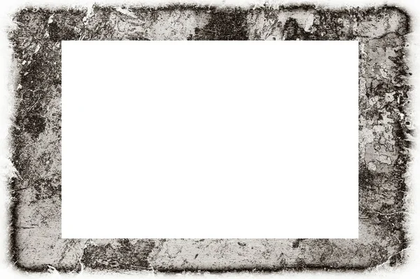 Старый Гранж Выветривают Очищенные Окрашенные Гипсовые Стены Рамка Абстрактной Антикварной — стоковое фото