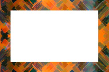 Yaşlı Grunge soyulmuş, soyulmuş, plastik duvarlı, soyulmuş antika çatallı desenli bir çerçeve. Retro Stucco çizilmiş desen. Resim ve Metin için Boş Alan. 