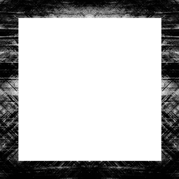 Marco Grunge Textura Blanco Negro Copie Espacio Medio Para Texto — Foto de Stock