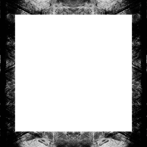 Old Grunge Vintage Texture Retro Pattern Square Frame Empty Space — Stock Photo, Image