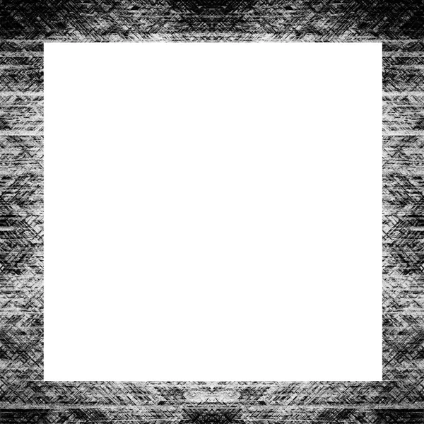 Cadre Grunge Texture Noire Blanche Espace Copie Milieu Pour Image — Photo