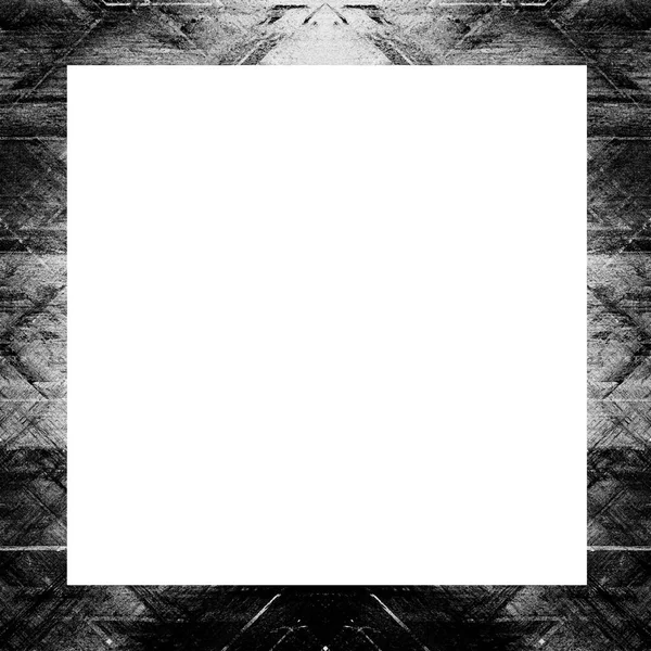 Old Grunge Vintage Texture Retro Pattern Square Frame Empty Space — Stock Photo, Image