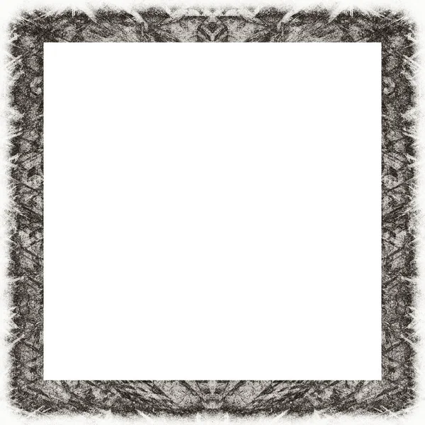 Old Color Grunge Vintage Texture Retro Pattern Square Frame Empty — Stock Photo, Image