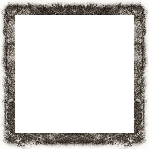 Oude Kleur Grunge Vintage Textuur Met Retro Patroon Vierkant Frame — Stockfoto